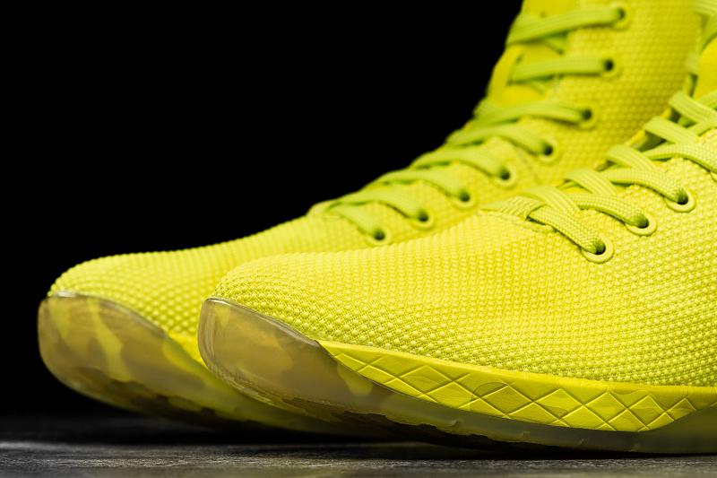 Nobull High-Top Neon Lime Camo Women's Trainers Yellow | USA U2097Z